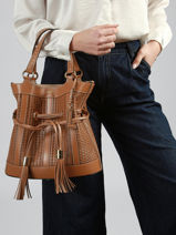 Handtas M Premier Flirt Ajour� Leder Lancel Bruin premier flirt A14010-vue-porte